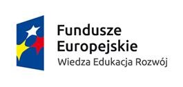 Logo Funfuszy Europejskich - z dopiskiem Wiedza Edukacja Rozwój